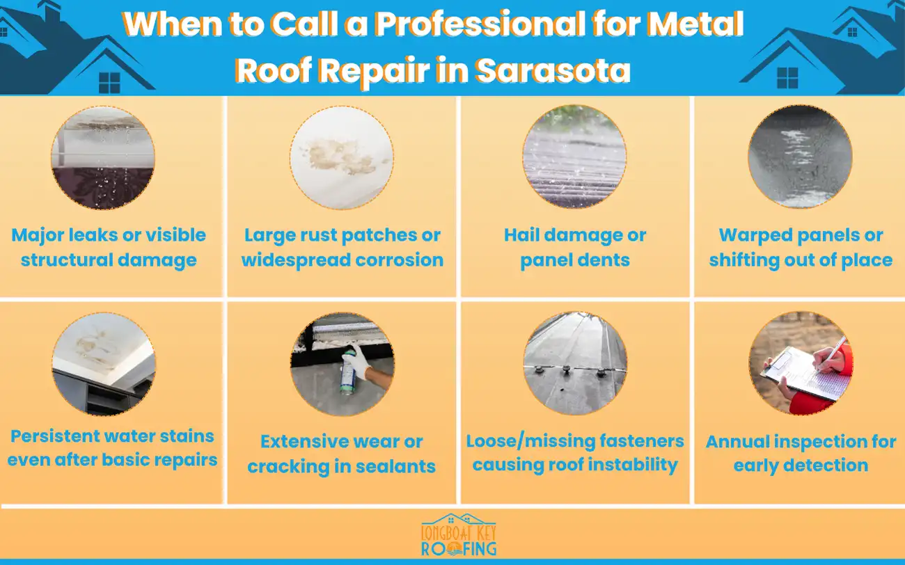 Metal Roof Repair in Sarasota