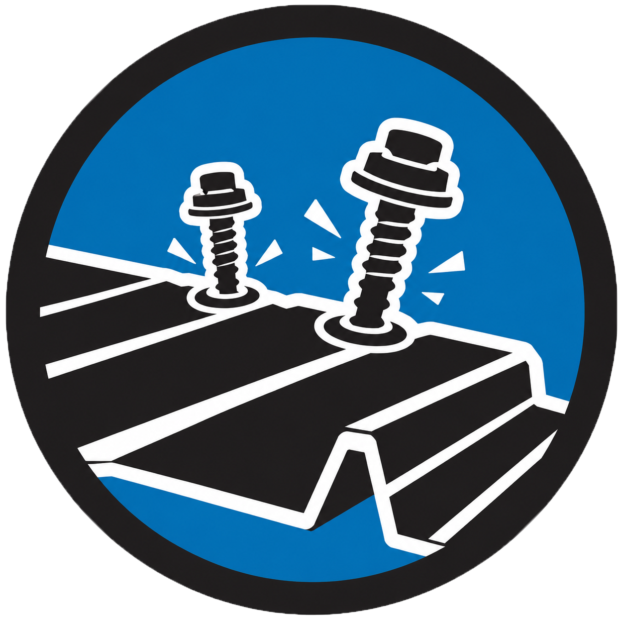 icon - screws on metal panels coming out